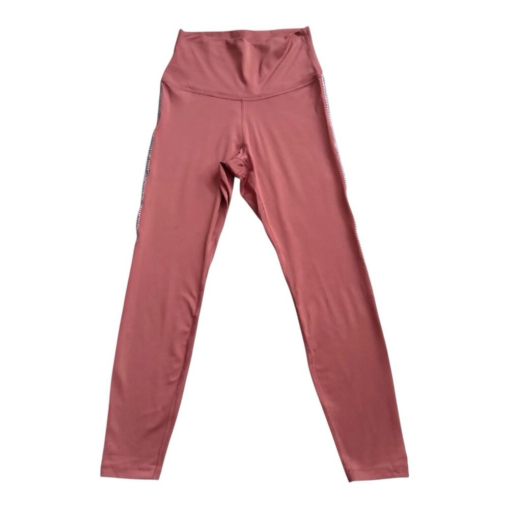 Nike Dri-Fit Leggings Womens Small Mauve Embroidered High Rise Workout Pants
